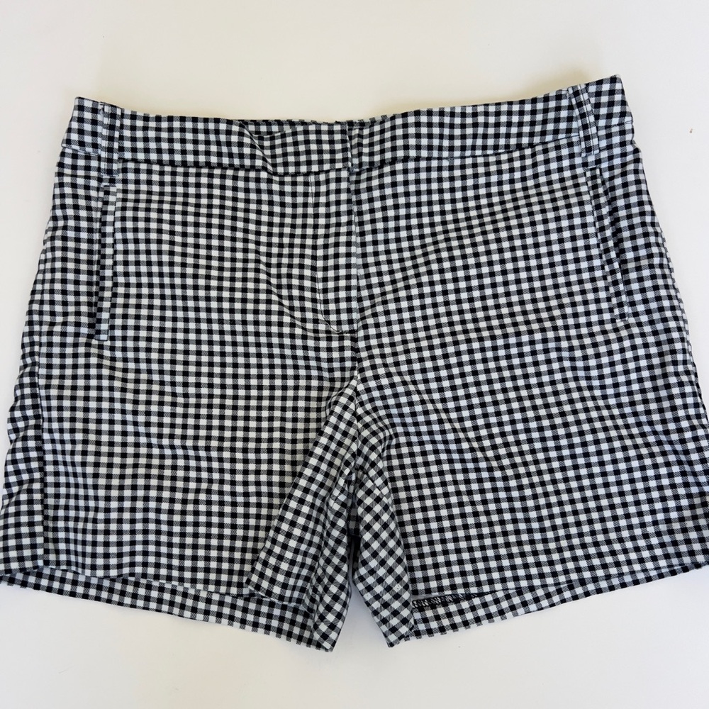 Anne Klein Black and White Gingham Shorts - Picture 1 of 6